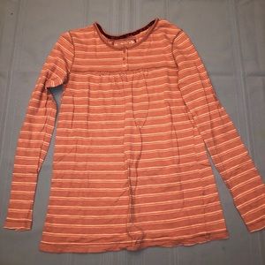 Pink Striped Long Sleeve Shirt